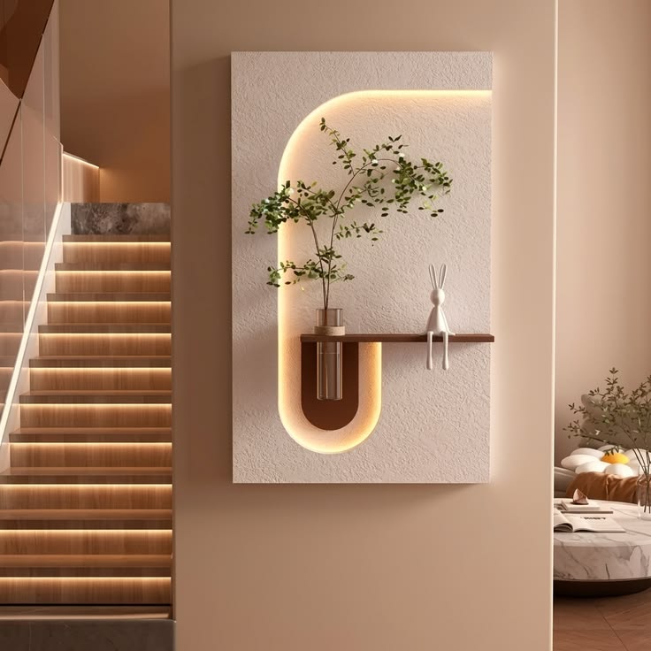 50x90 LED’li Tablo – Vazolu Özel Tasarım Duvar Dekoru