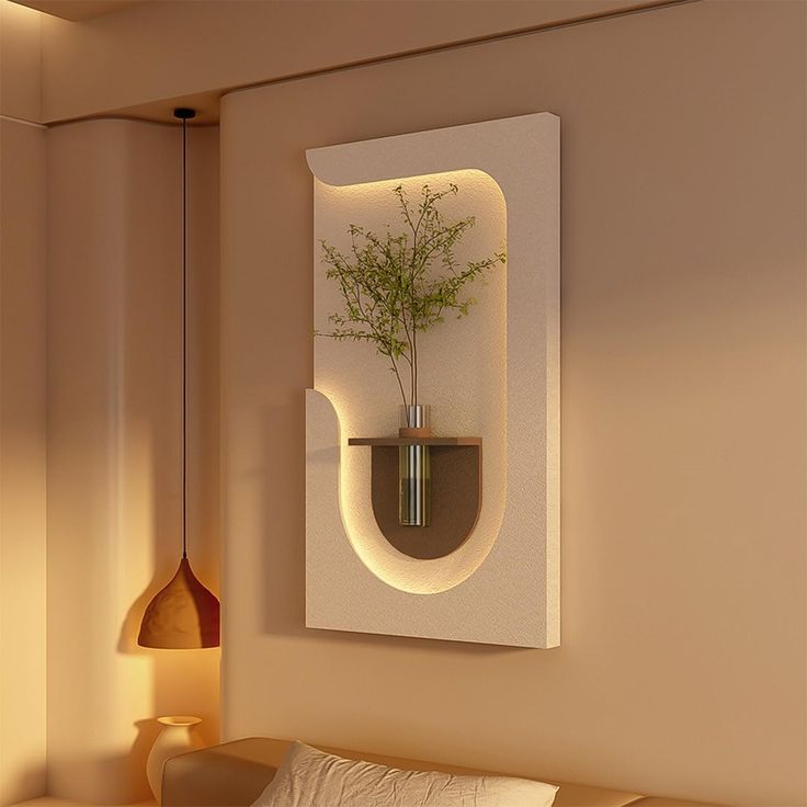 50x90 LED’li Tablo – Vazolu Özel Tasarım Duvar Dekoru