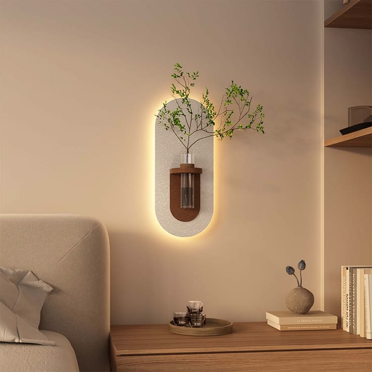 40x70 LED’li Tablo – Vazolu Özel Tasarım Duvar Dekoru